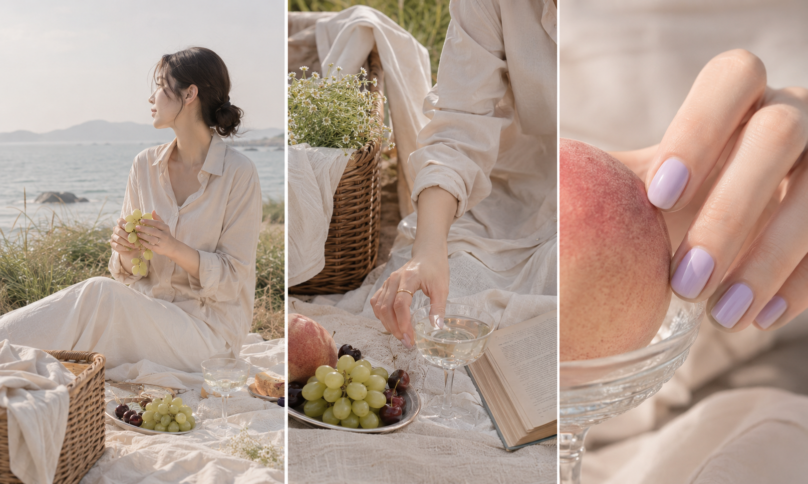 YISS summer manicure picnic mood image