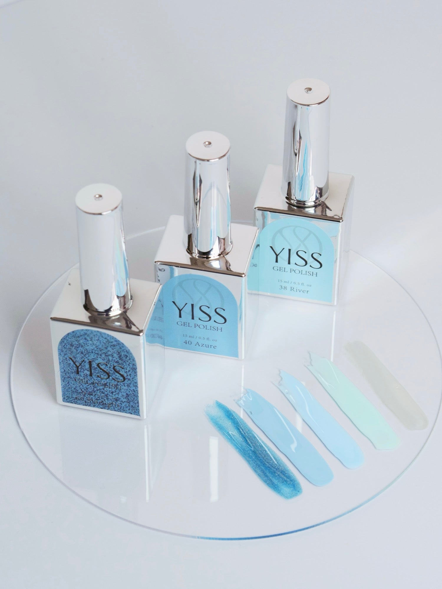 YISS blue gel polish shades