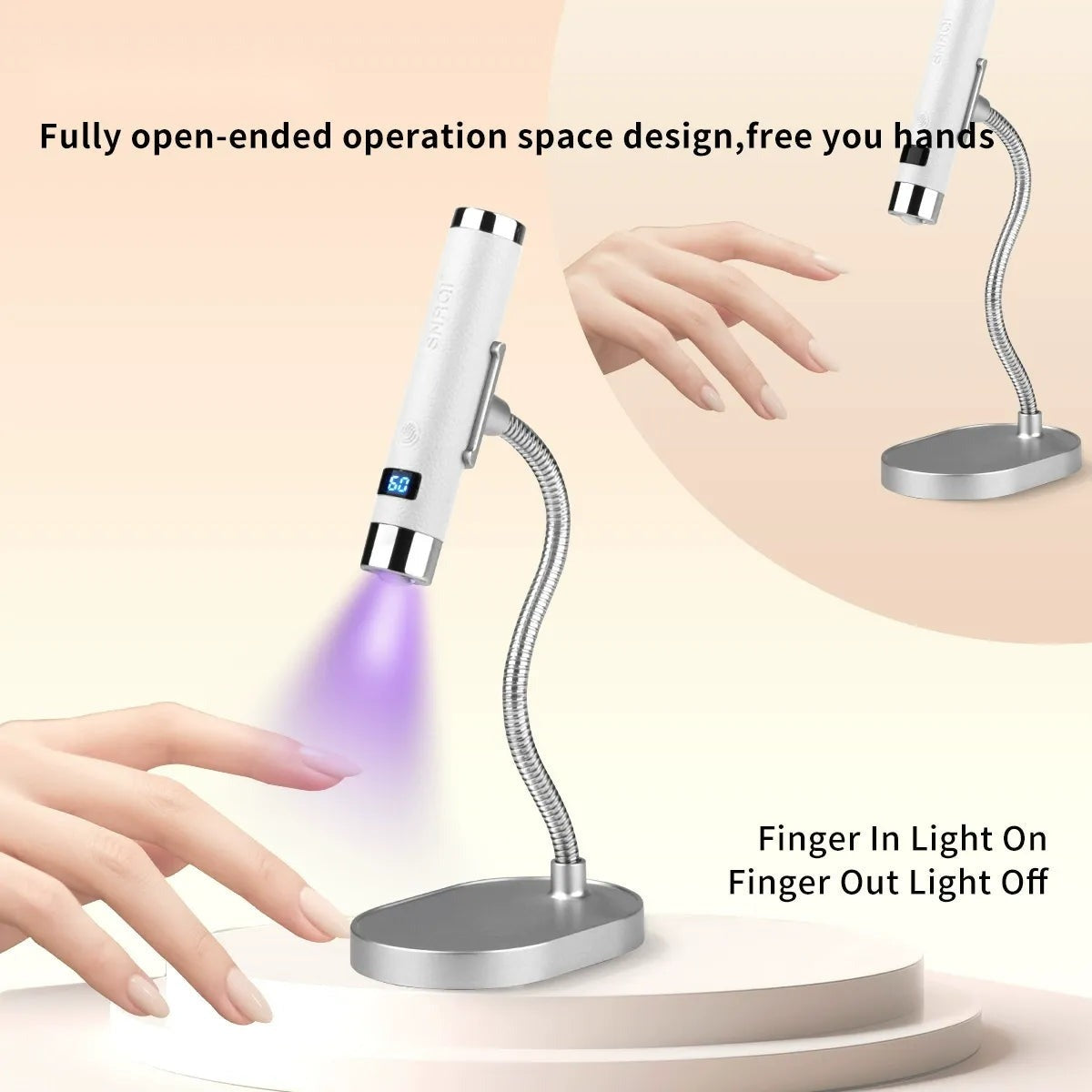 YISS AI Sensor Cordless Nail Lamp detail image