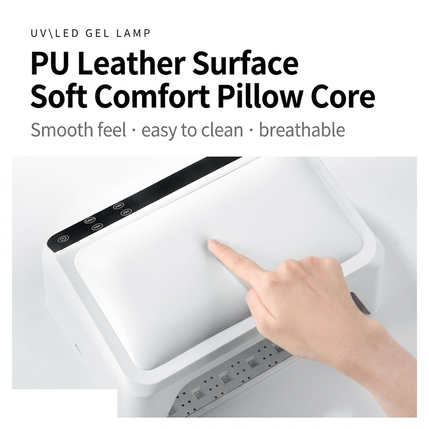 YISS Angled Hand-Rest UV LED Nail Lamp comfort surface detail