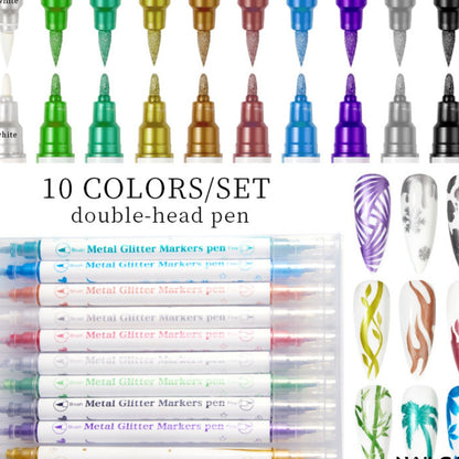 Double-Head Nail Art Pen Set