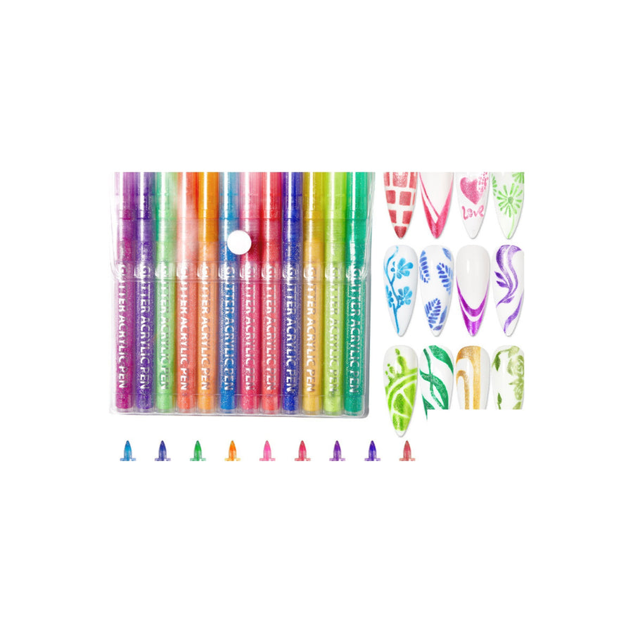 YISS Double-Head Nail Art Pen Set